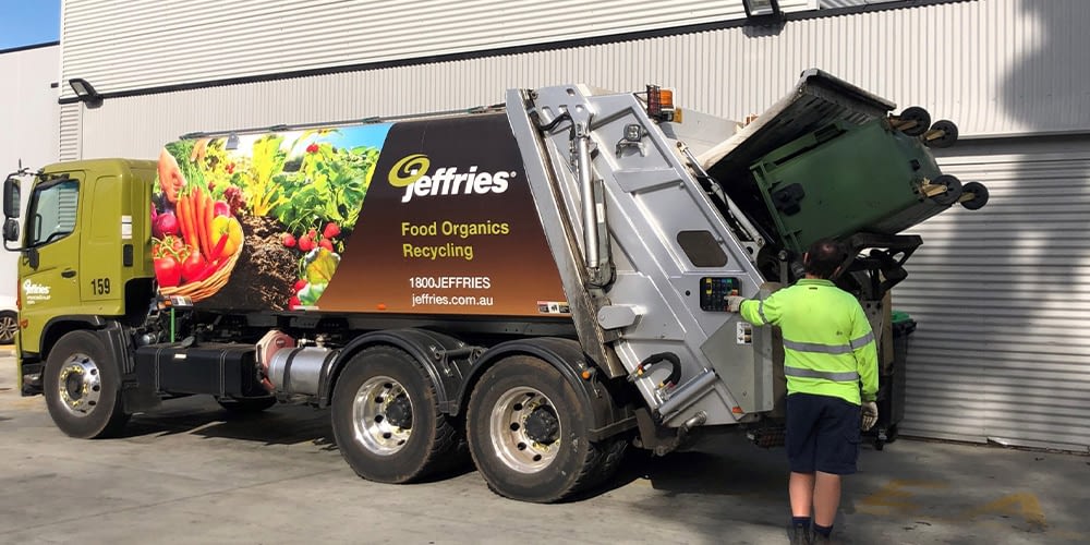 Jeffries food organics recycling truck