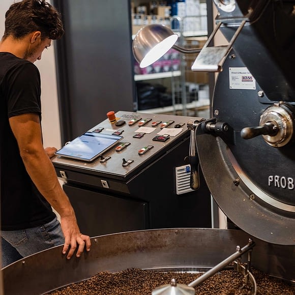 Padre-Coffee-beans-being-roasted