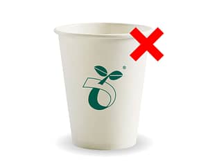 Compostable seedling logo without a certification number.