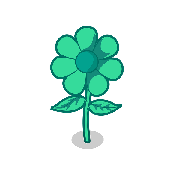 Green Flower Icon